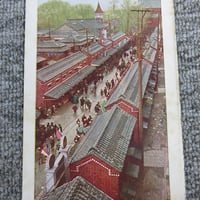 戦前絵葉書■浅草上空ヨリ俯瞰セル仲見世及仁王門ノ盛観/東京・浅草/BL5-A13
