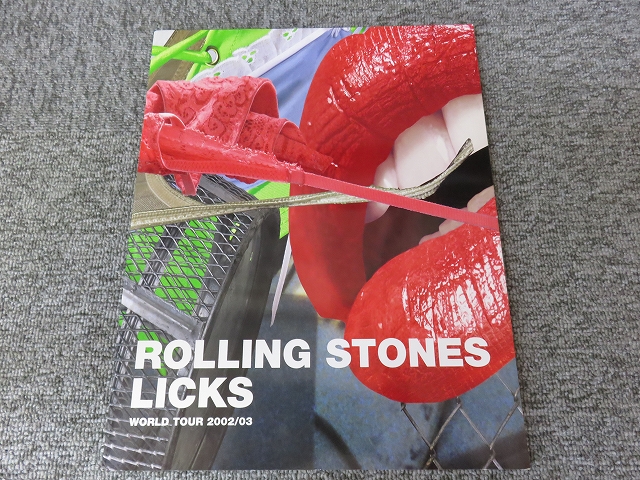 ローリング・ストーンズ LICKS WORLD tour 2002 パンフレット ローリング・ストーンズ LICKS WORLD tour 2002 パンフレット