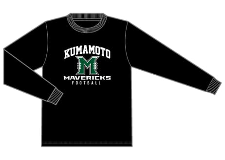 長袖Tシャツ（綿100％）110D 黒