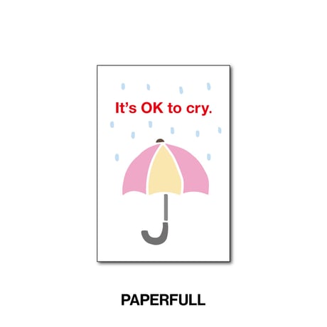 It's OK to cry.