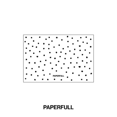 【PAPERFULLオリジナル】ポルカドット（ホワイト）