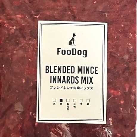 FooDogブレンドミンチ【国産鹿肉】内臓MIX定期便　10kg