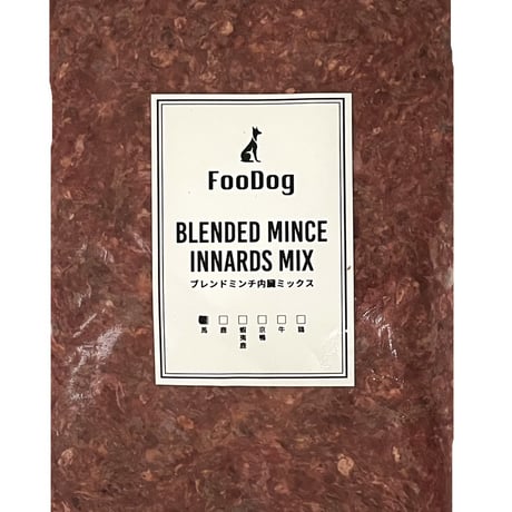 FooDogブレンドミンチ【国産馬肉】内臓MIX定期便　10kg