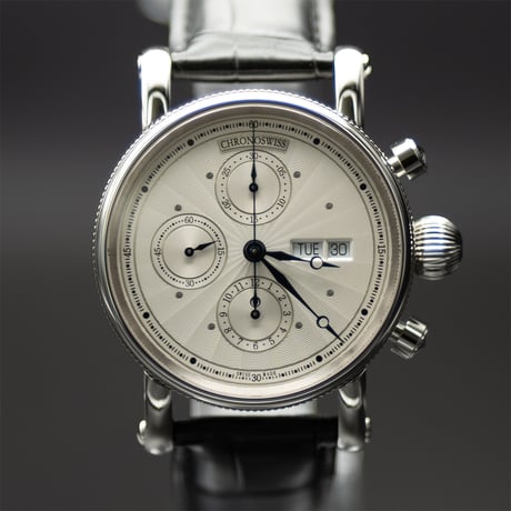 CHRONOGRAPH DAY DATE CH-7542-45(Leather bracelet)