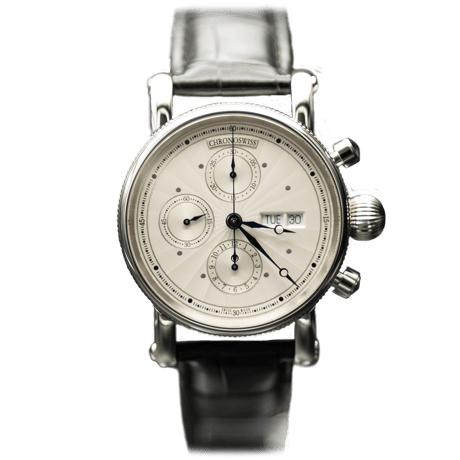 CHRONOGRAPH DAY DATE CH-7542-45(Leather bracelet)