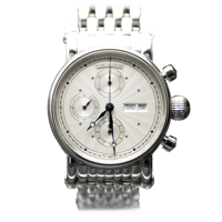 CHRONOGRAPH DAY DATE CH-7542-45(Steel bracelet)