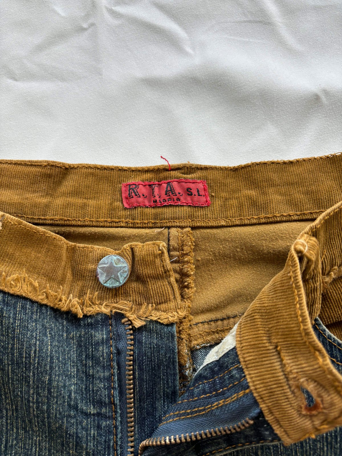 Y2K vintage washed denim flare pants | Letty