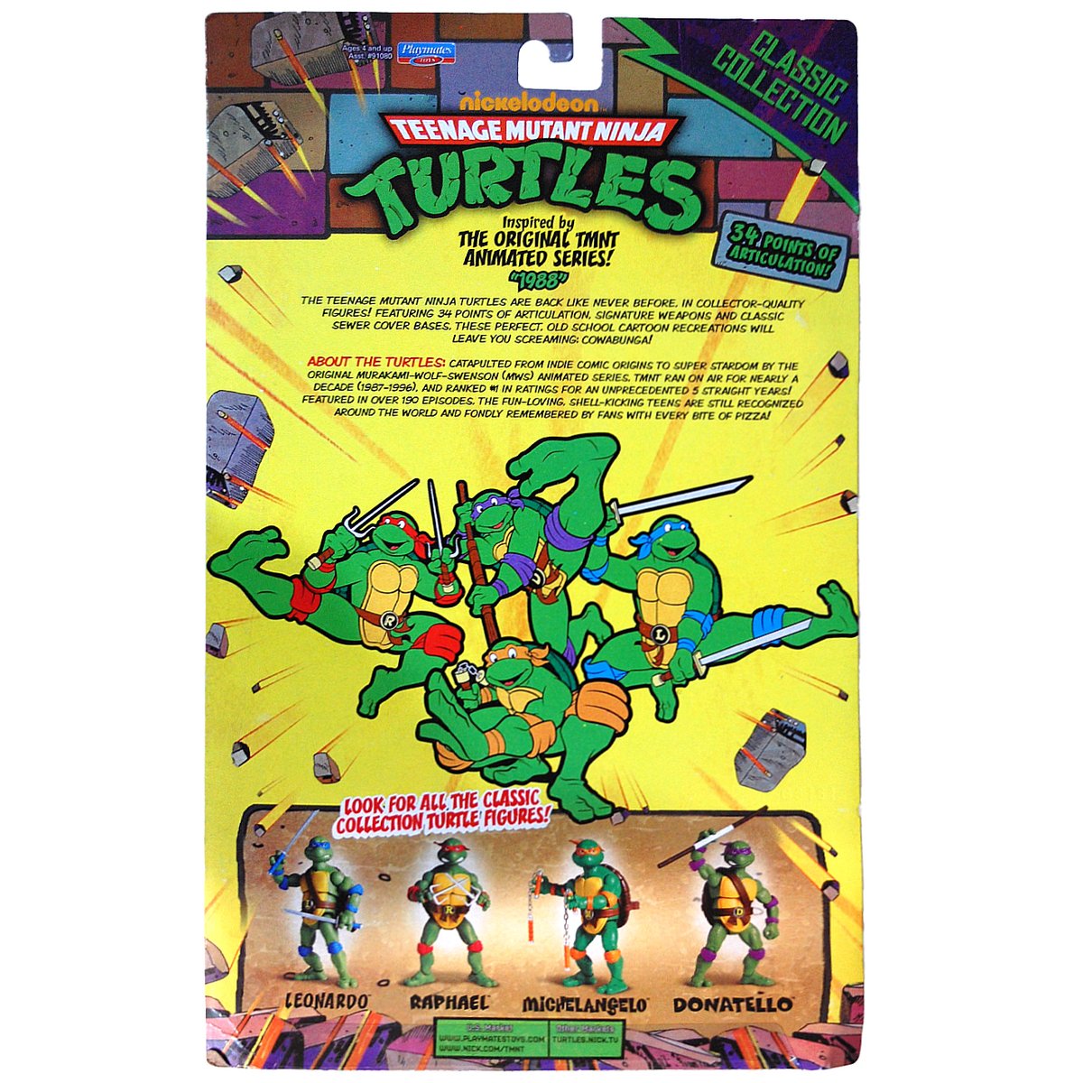 未開封 TMNT タートルズ フィギュア ミケランジェロ 復刻 1988 未開封 TMNT タートルズ フィギュア ミケランジェロ 復刻 1988