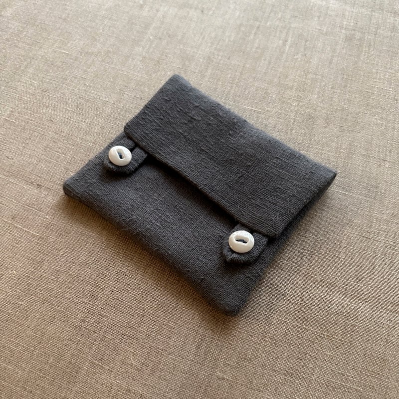 Antique French Linen Pouch S -plain- | FUINUI O