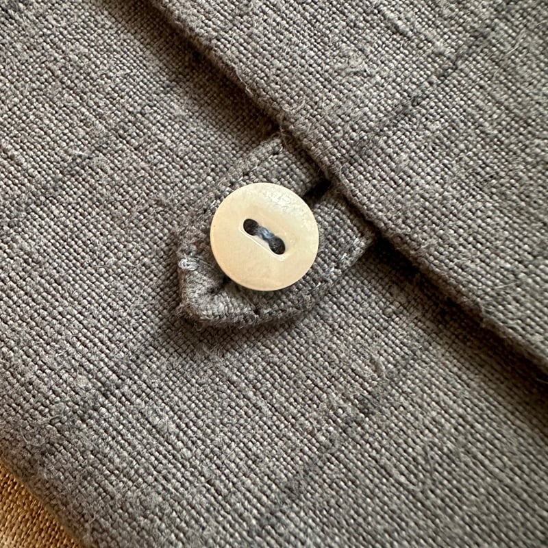 Antique French Linen Pouch S -stripe- | FUINUI