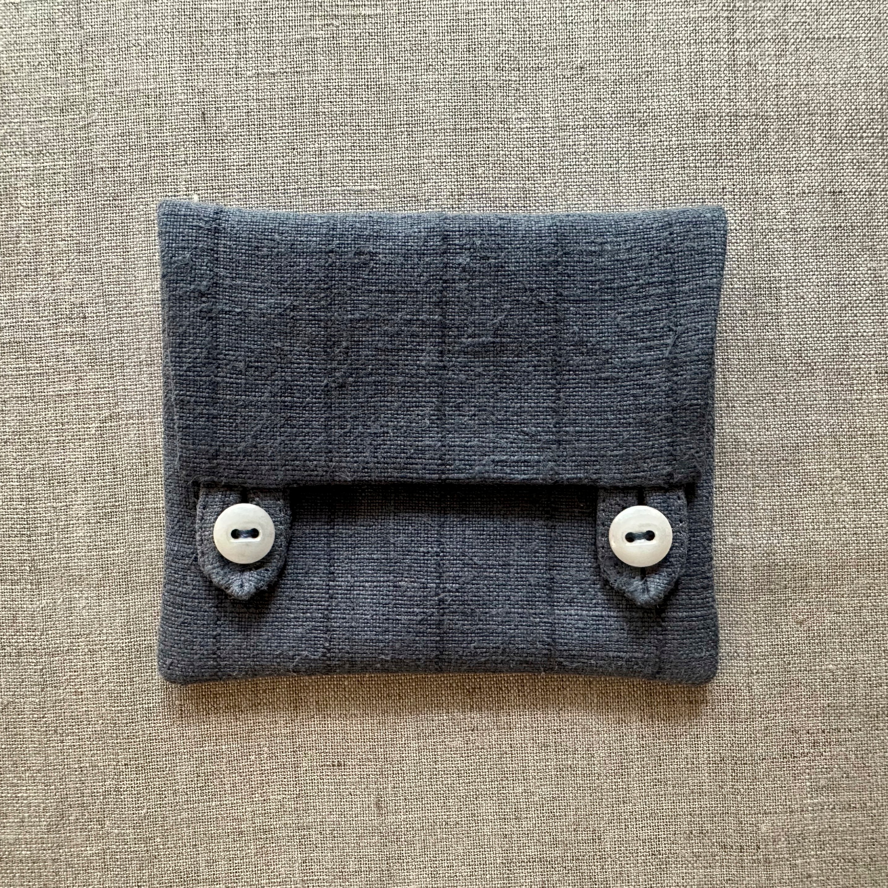Antique French Linen Pouch S -stripe- | FUINUI
