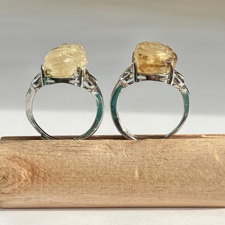 ⭐︎【高級】プラチナタイチンルチルクォーツ リング 19.8x15.3mm 