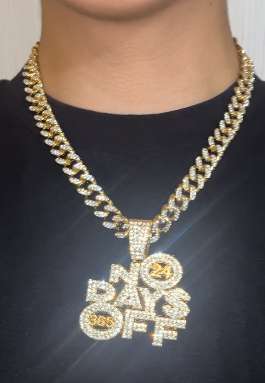 アイスドアウトチェーンネックレス NODAYSOFF24/365 | GUELI