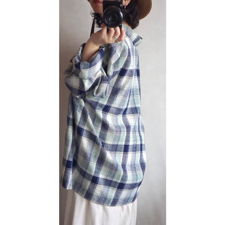 90's lightweight check tailored jacket