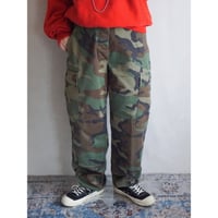 【低身長OK】90's "US ARMY" woodland camouflage BDU cargo pants