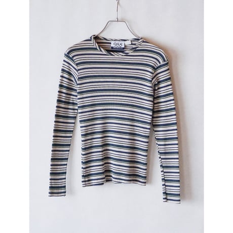 90's border rib long sleeve tops