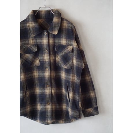 heavy check shirt jacket