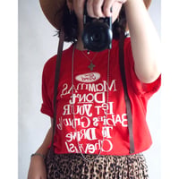 made in USA / 80's "SCREEN STARS" message print tee