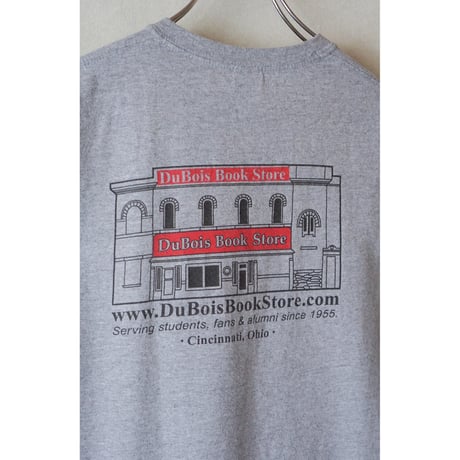"DuBois Book Store" old english logo print tee