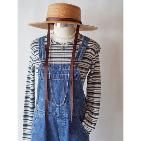 90's border rib long sleeve tops