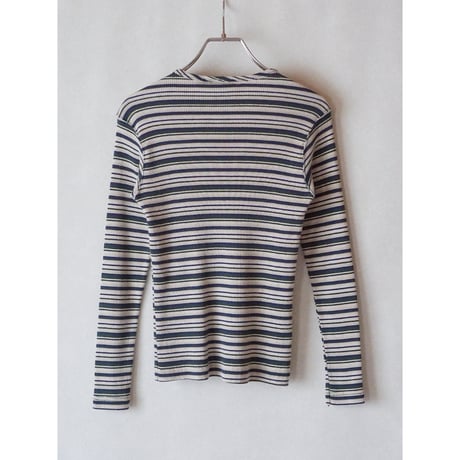 90's border rib long sleeve tops