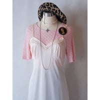 made in USA / 80's "Lorraine" lingerie slip dress