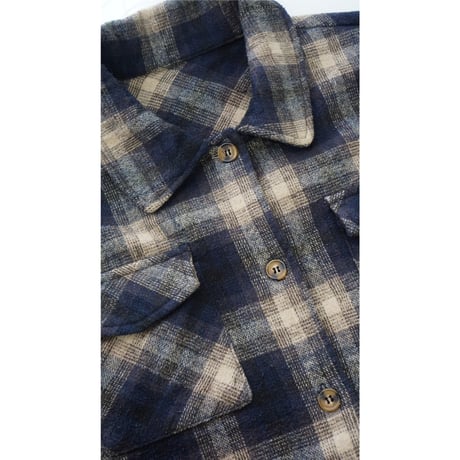 heavy check shirt jacket