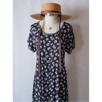 【低身長OK】90's flower pattern rayon dress