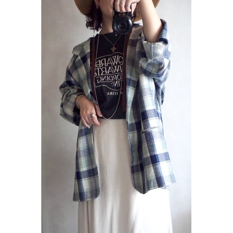 90's lightweight check tailored jacket