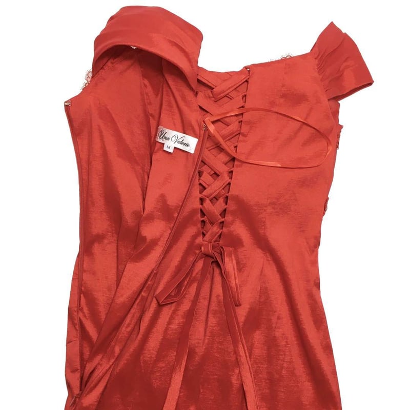 UNA VALERIE / ウナヴァレリェ】マーメイドロングドレス レッド  