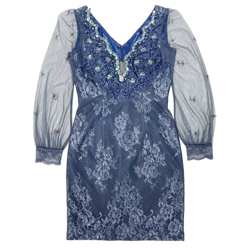 ROBE de FLEURS / ローブドフルール】スカラップカットxチュール 