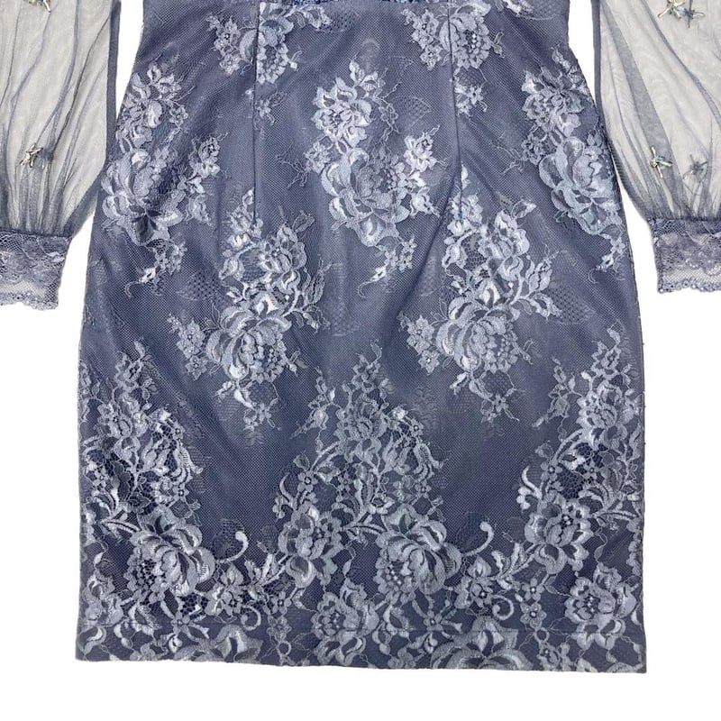 ROBE de FLEURS / ローブドフルール】スカラップカットxチュール 