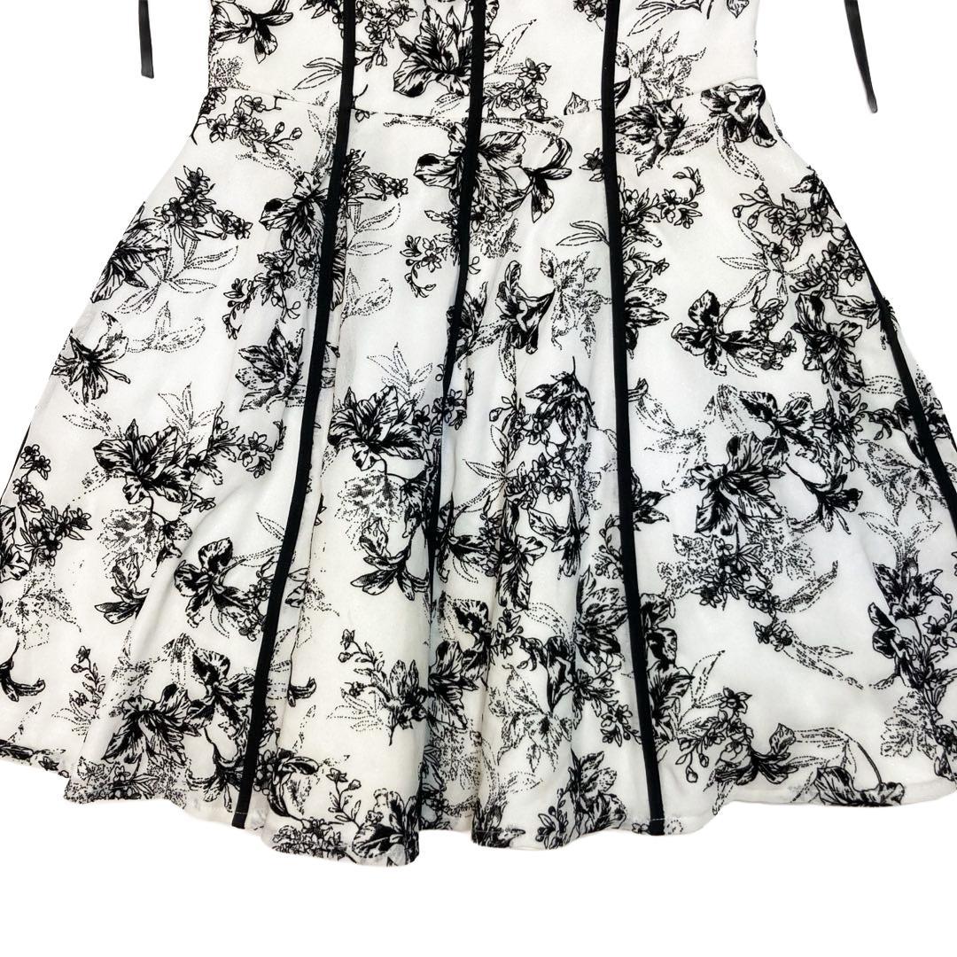 ROBE de FLEURS / ローブドフルール】花柄パイピングガーリー