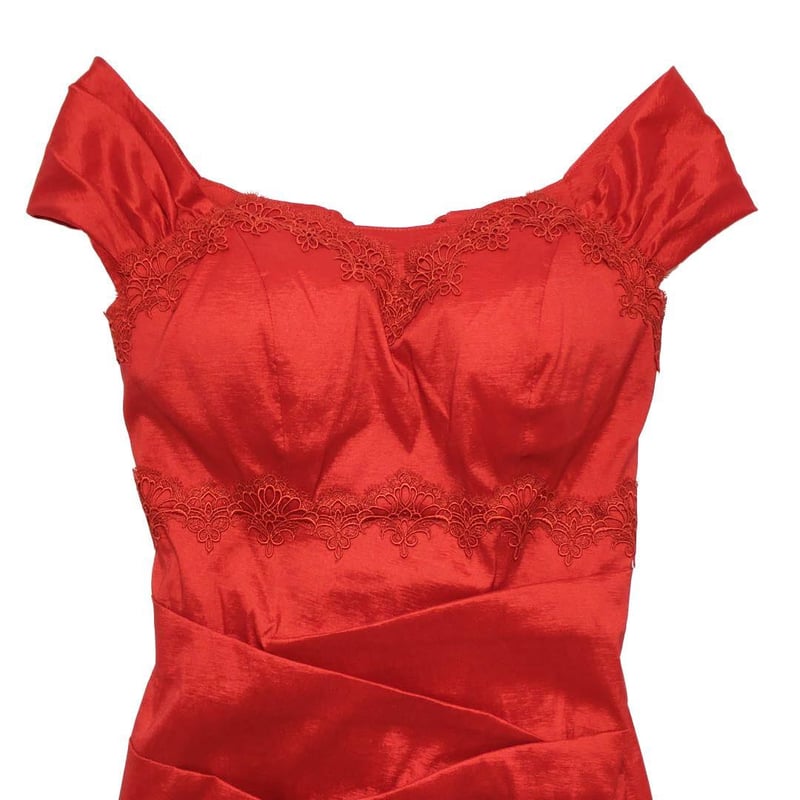 UNA VALERIE / ウナヴァレリェ】マーメイドロングドレス レッド  