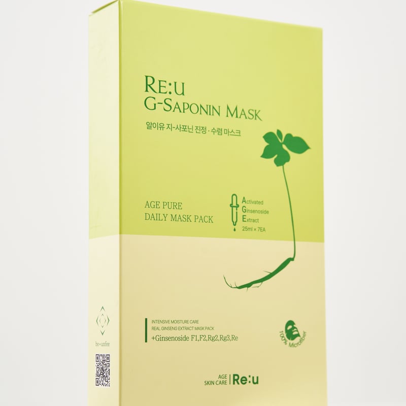 送料込み]RE:U G-SAPONIN MASK リユージーサポニンマスク 1箱7枚入り |