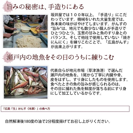 坂井屋 広島 名物 がんす天 赤鬼がんす 手作り 蒲鉾 業者向け おつまみ B級グルメ かまぼこ 練り物 特産品