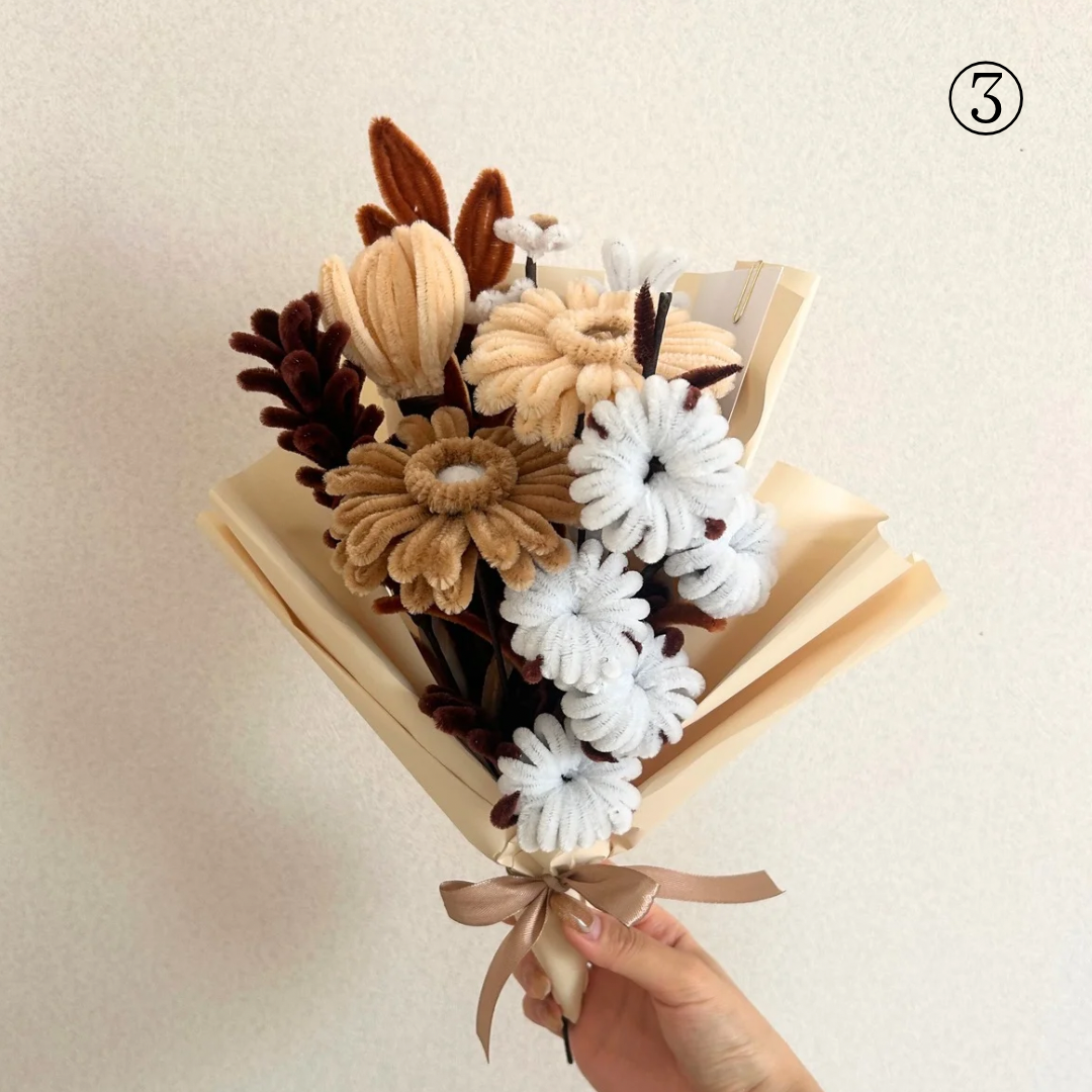 モールフラワー　春の花束　3点 b8514fdd83b7b122750a1c96862730