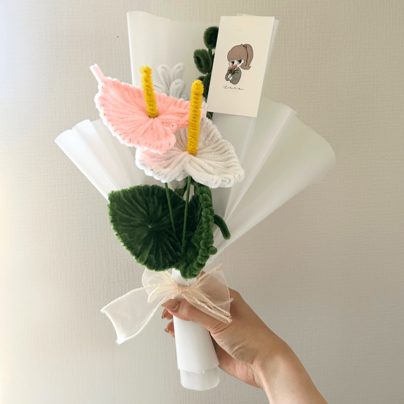 モールフラワー | アンスリウムの花束 | Lale.