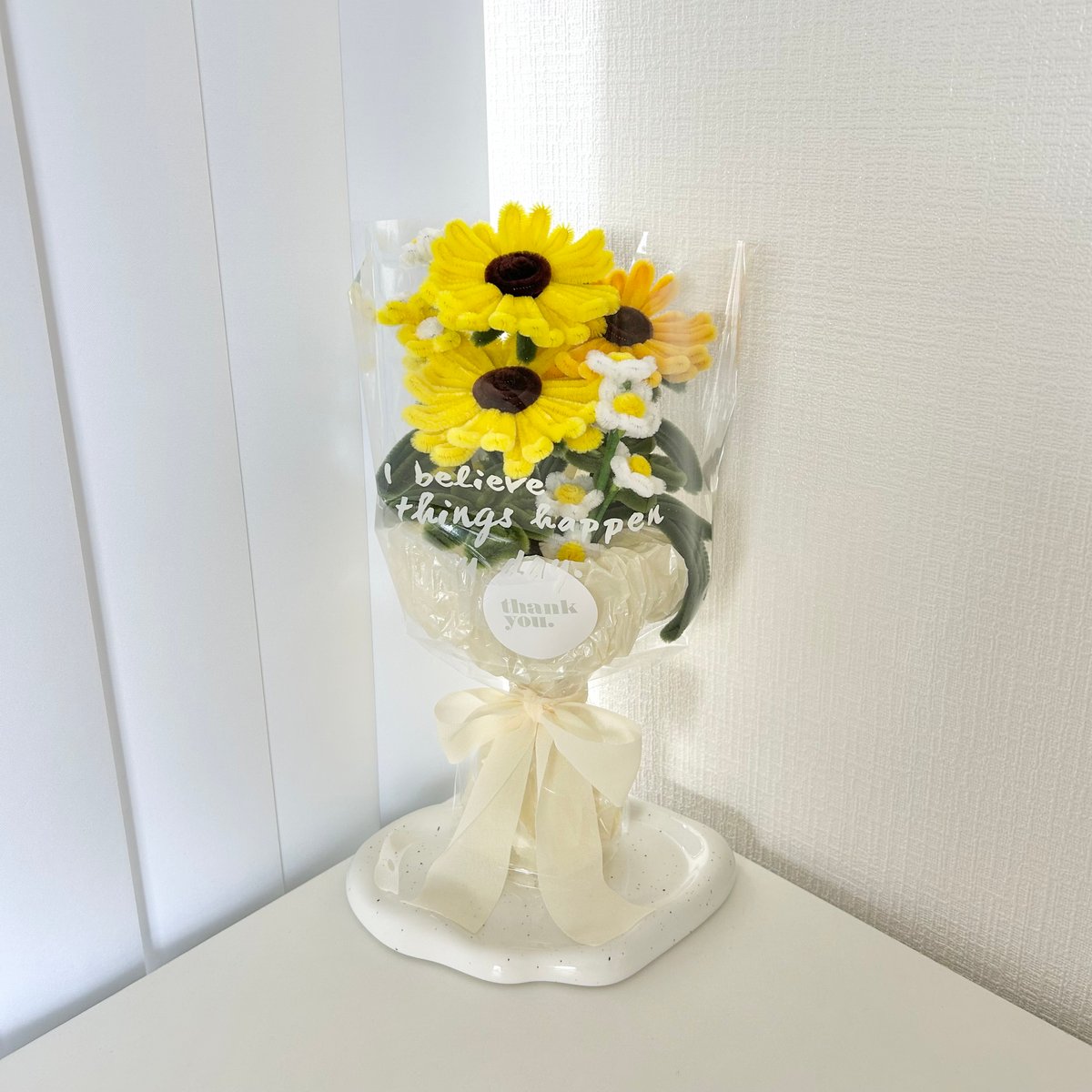 ［あさ］モールフラワー ひまわり Casselini HOME(キャセリーニ ホーム)モールフラワー ひまわり