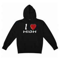 I Love high hoodie