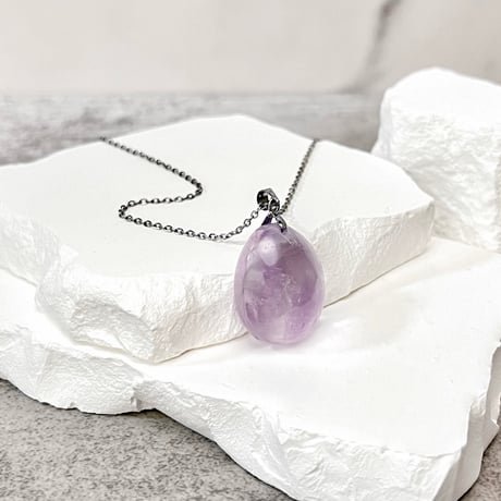 ⭐︎【天然】アメジスト ネックレス 25.7x9.4mm アメジストネックレス | STORES