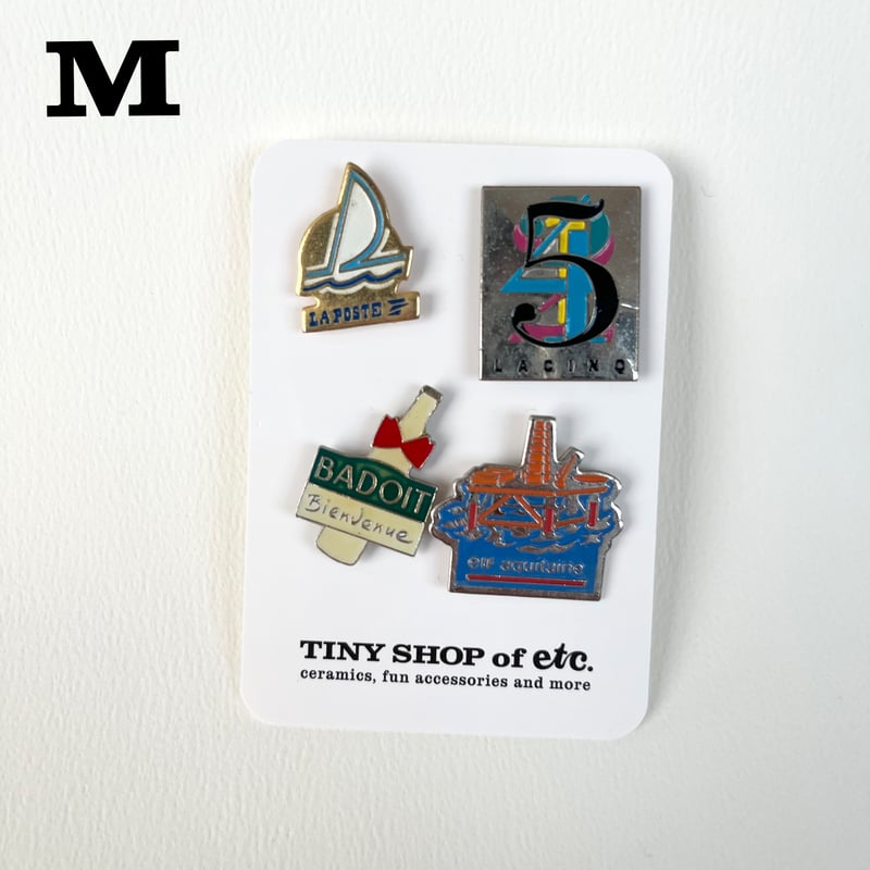 vintage pins set | TINY SHOP of etc.