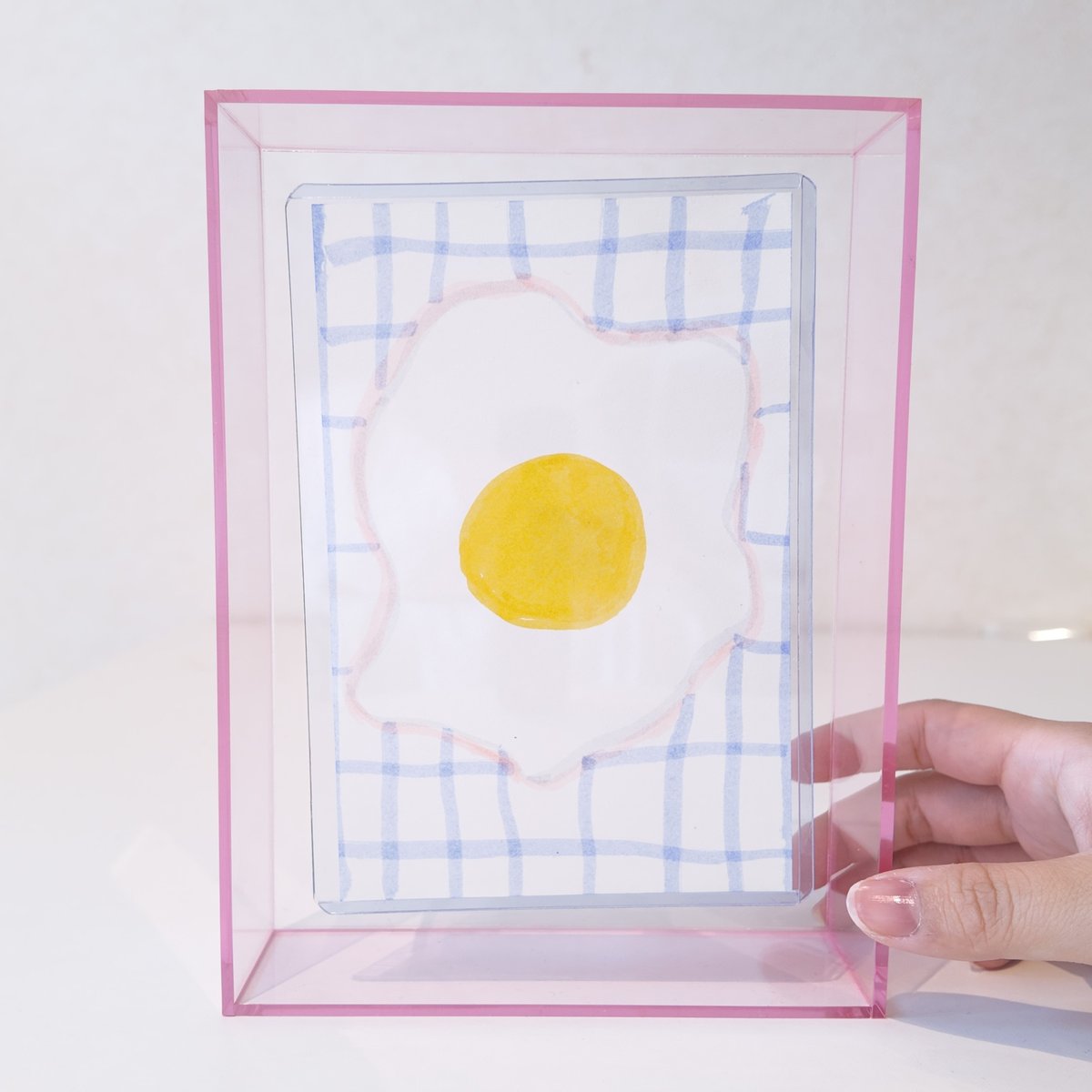 朝食キッチン-めだまやき_ポストカードアート | Happy Art Gallery RURU