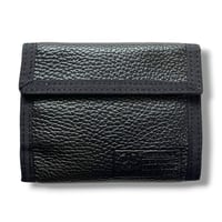 velcro leather wallet
