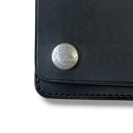long leather wallet   <Black>