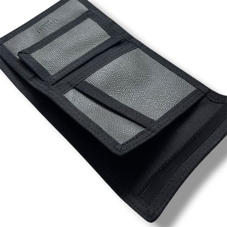 velcro leather wallet   <GRAY>