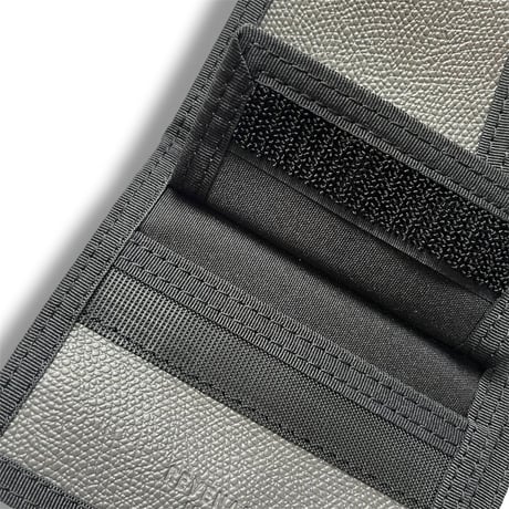 velcro leather wallet   <GRAY>