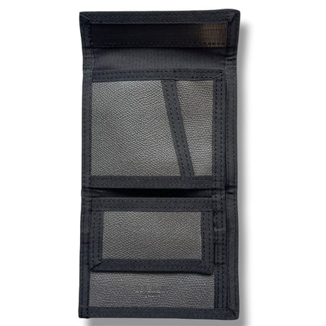 velcro leather wallet   <GRAY>