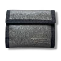 velcro leather wallet   <GRAY>