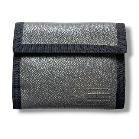 velcro leather wallet   <GRAY>
